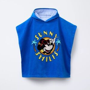 ZARA MICKEY MOUSE DISNEY TERRYCLOTH PONCHO